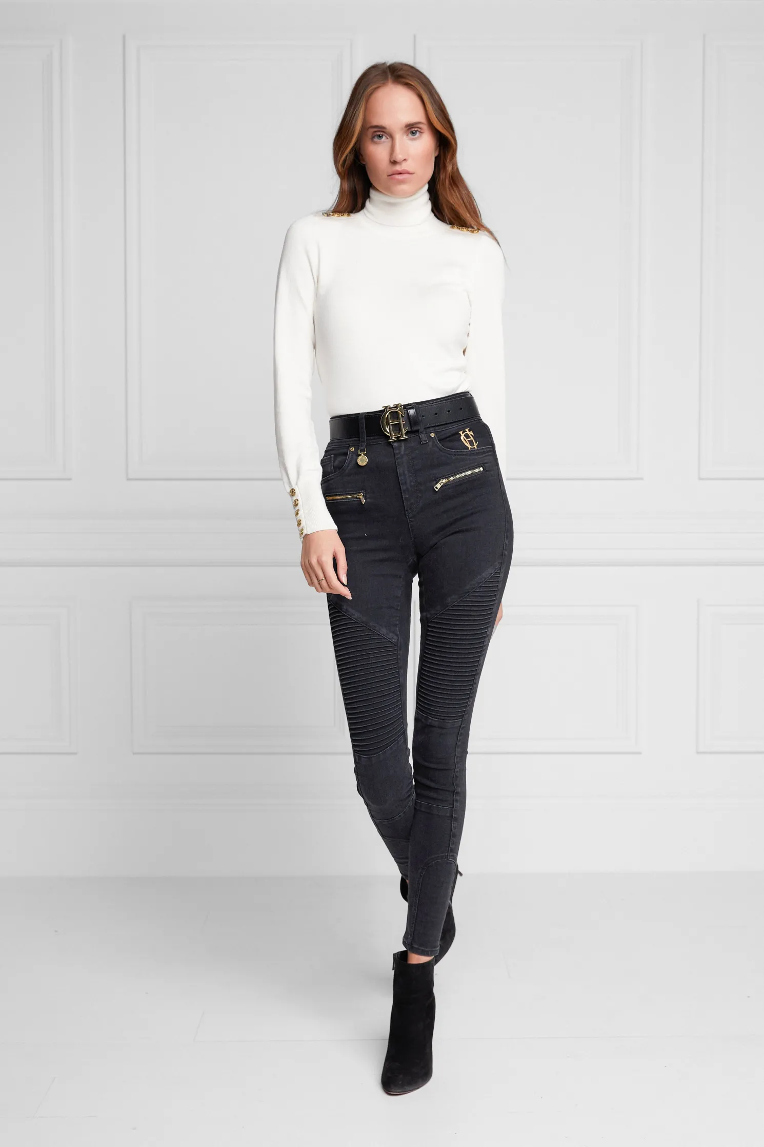 Biker Jean (Washed Black)