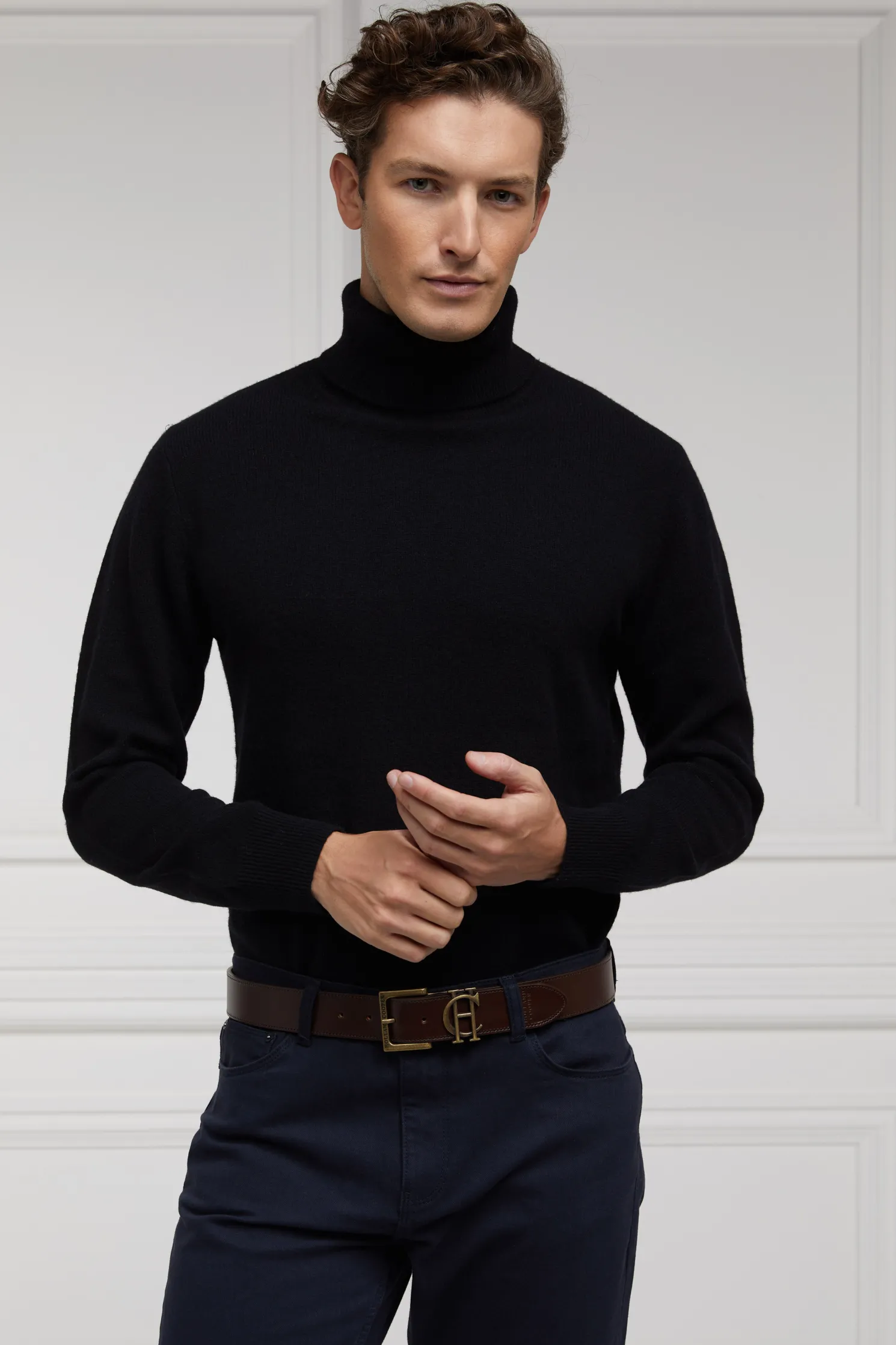 Byron Roll Neck Knit (Black)