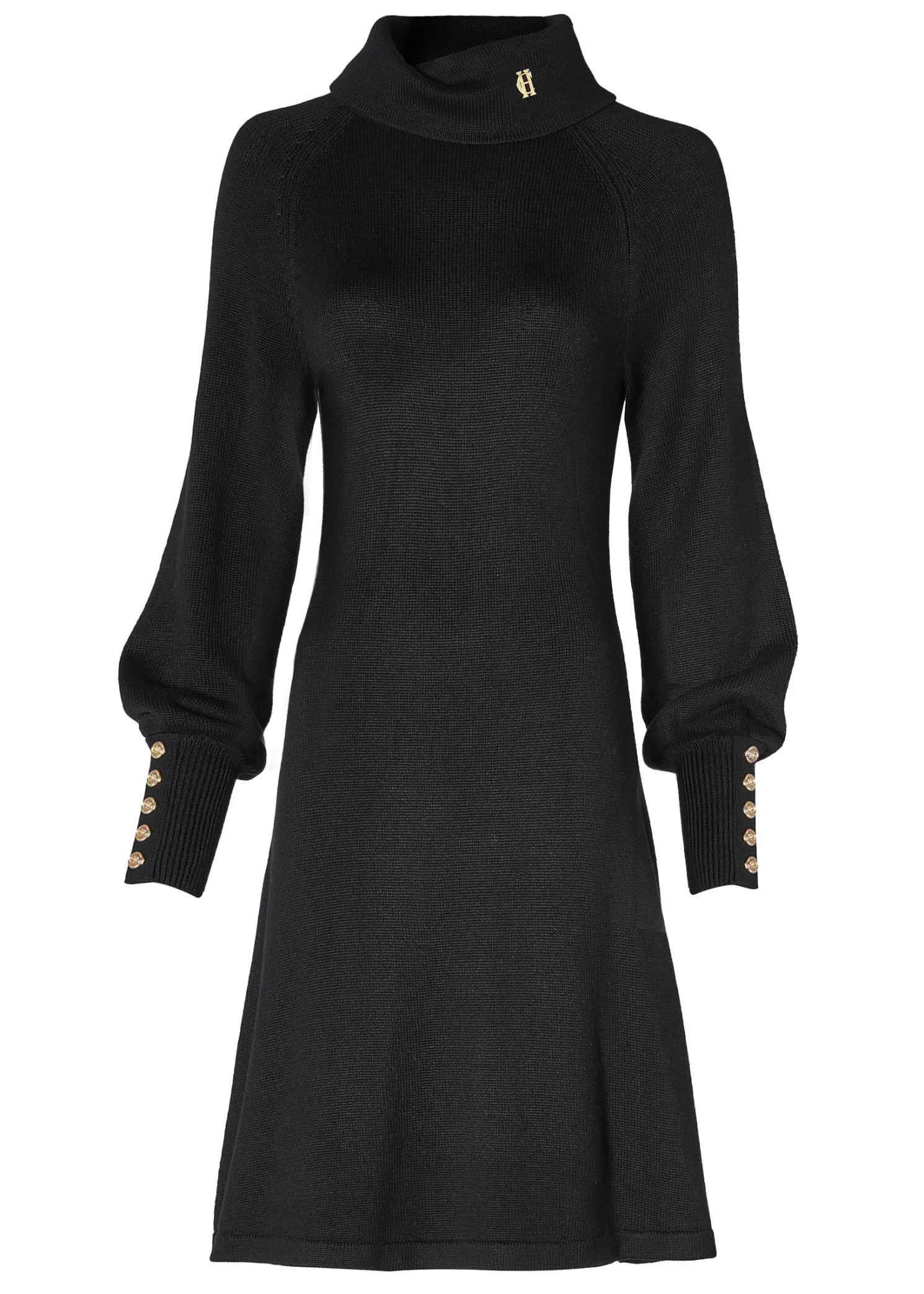 Chamonix Fit & Flare Dress (Black)
