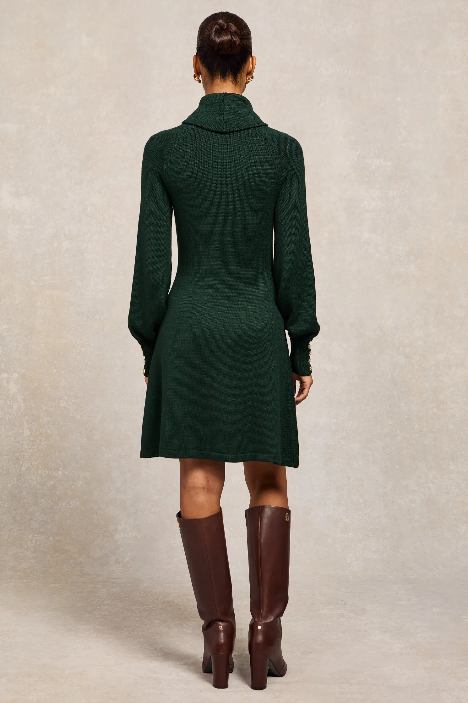 Chamonix Fit & Flare Dress (Deep Emerald)