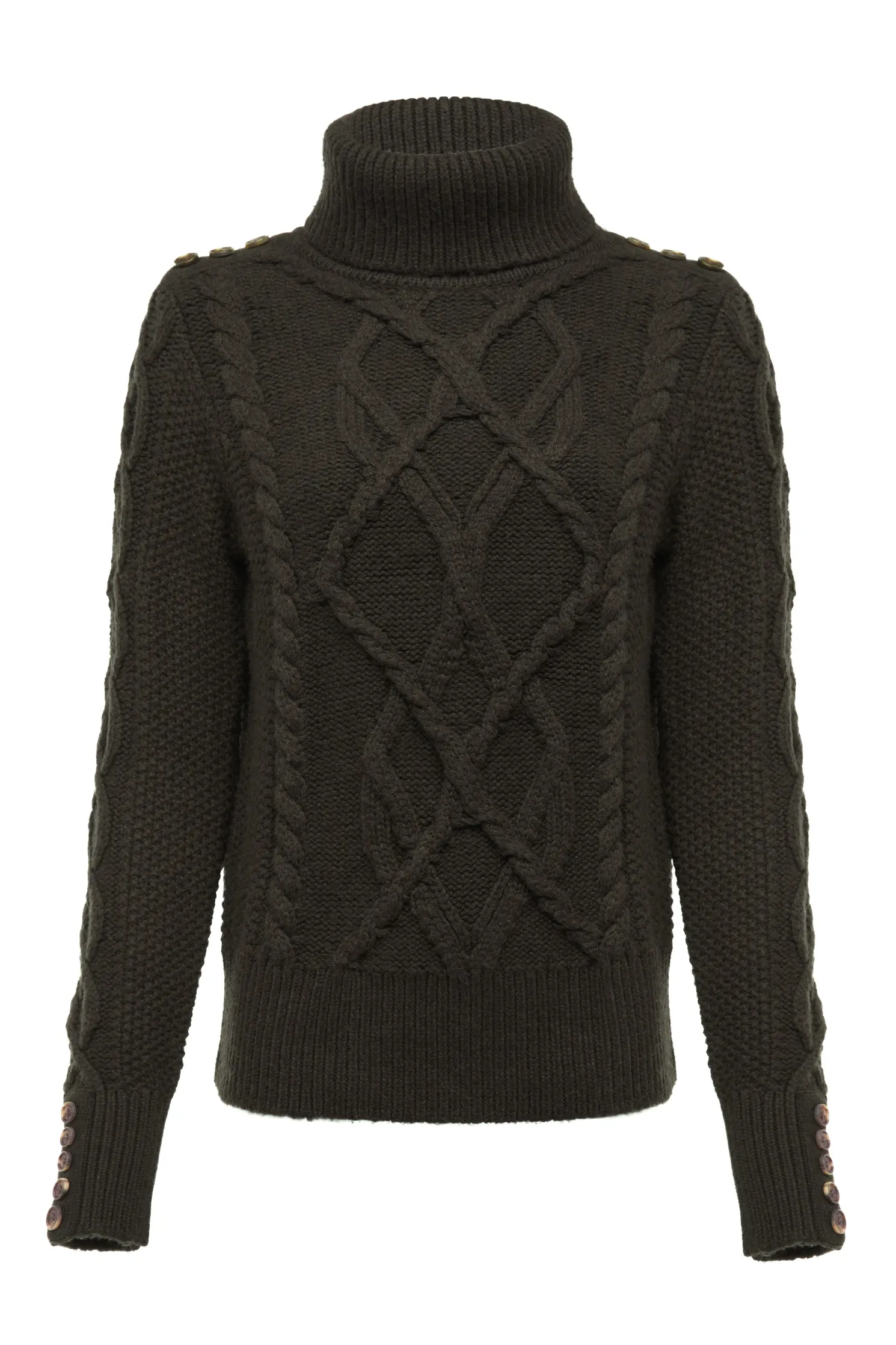 Cortina Roll Neck Knit (Fern Green)