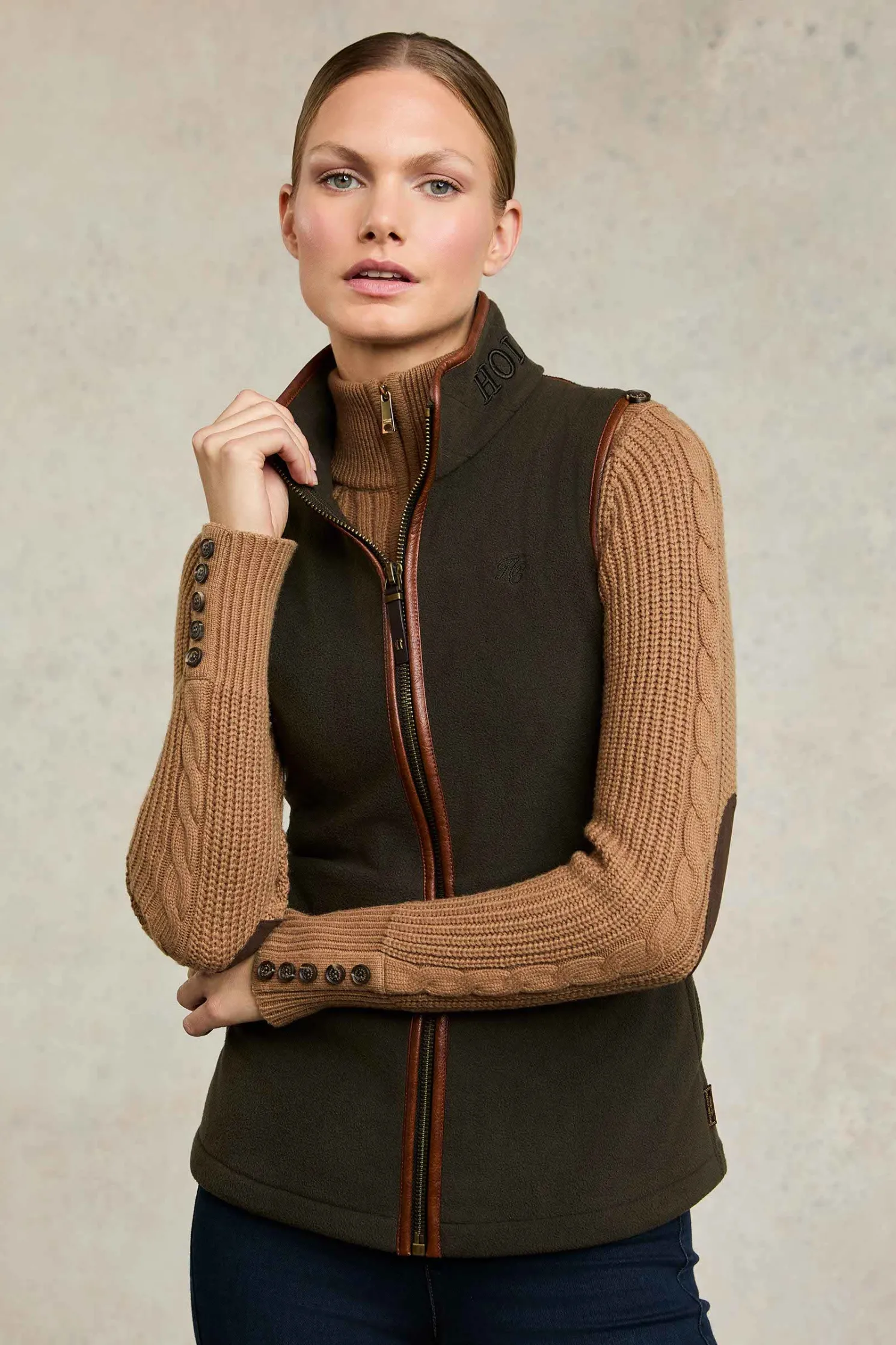 Country Fleece Gilet (Khaki)