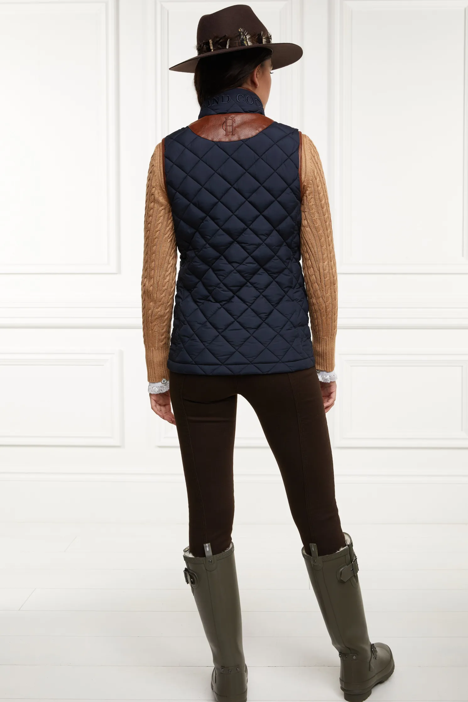 Country Quilted Gilet (Ink Navy)