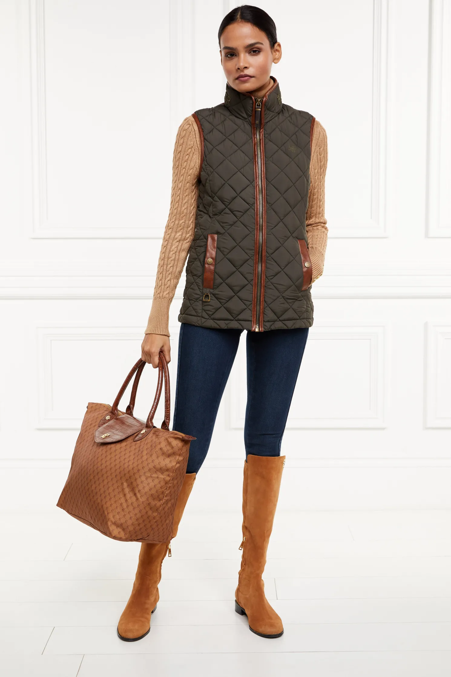Country Quilted Gilet (Heritage Khaki)