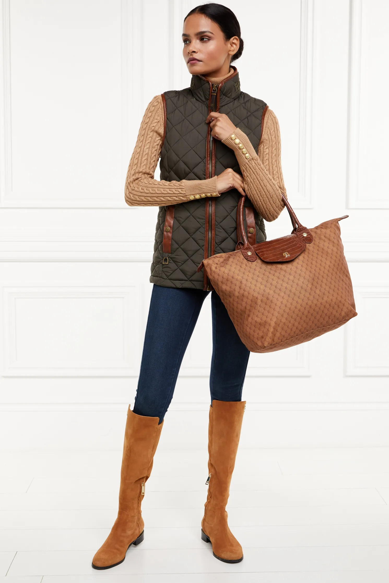 Country Quilted Gilet (Heritage Khaki)
