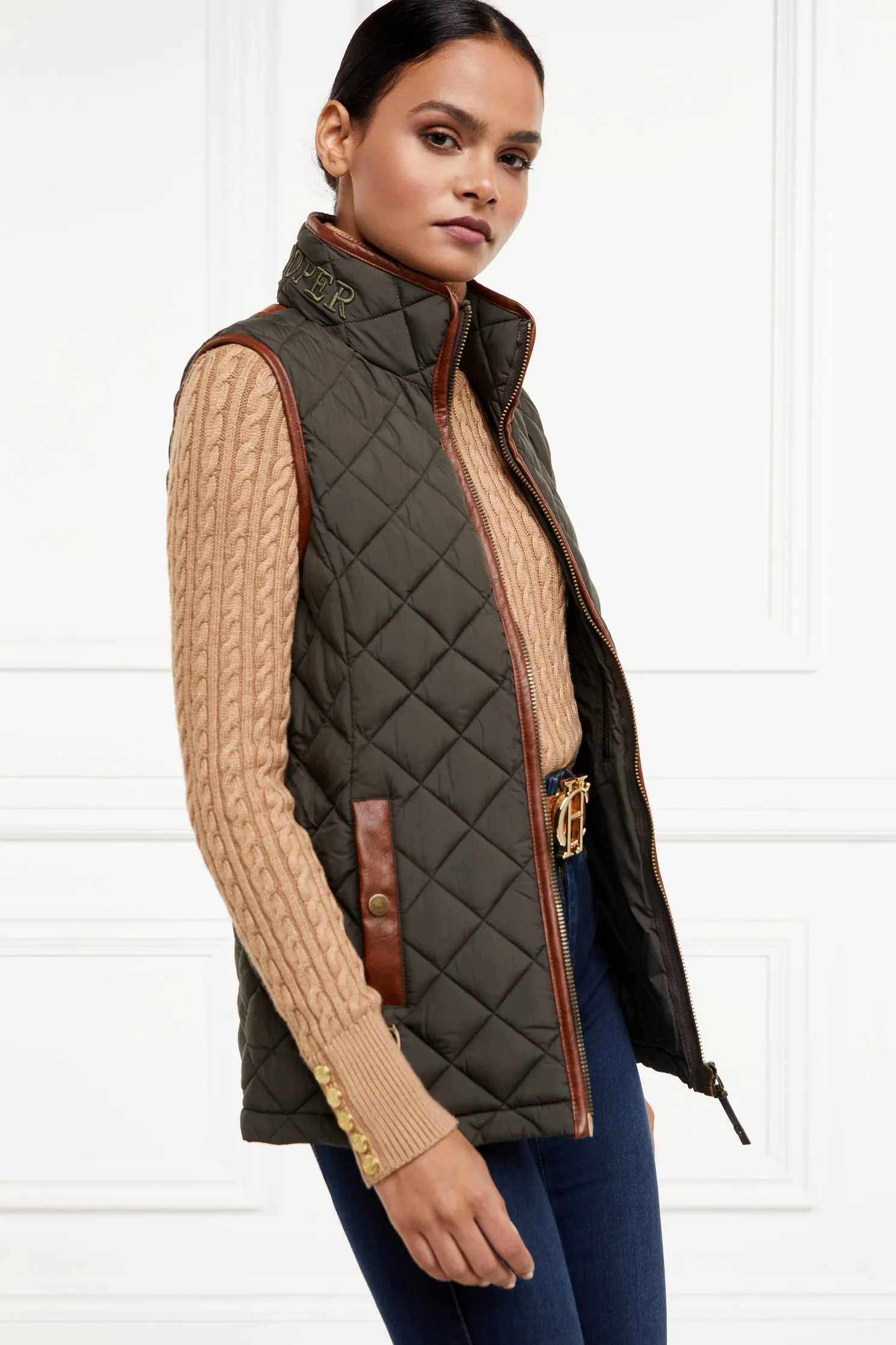 Country Quilted Gilet (Heritage Khaki)
