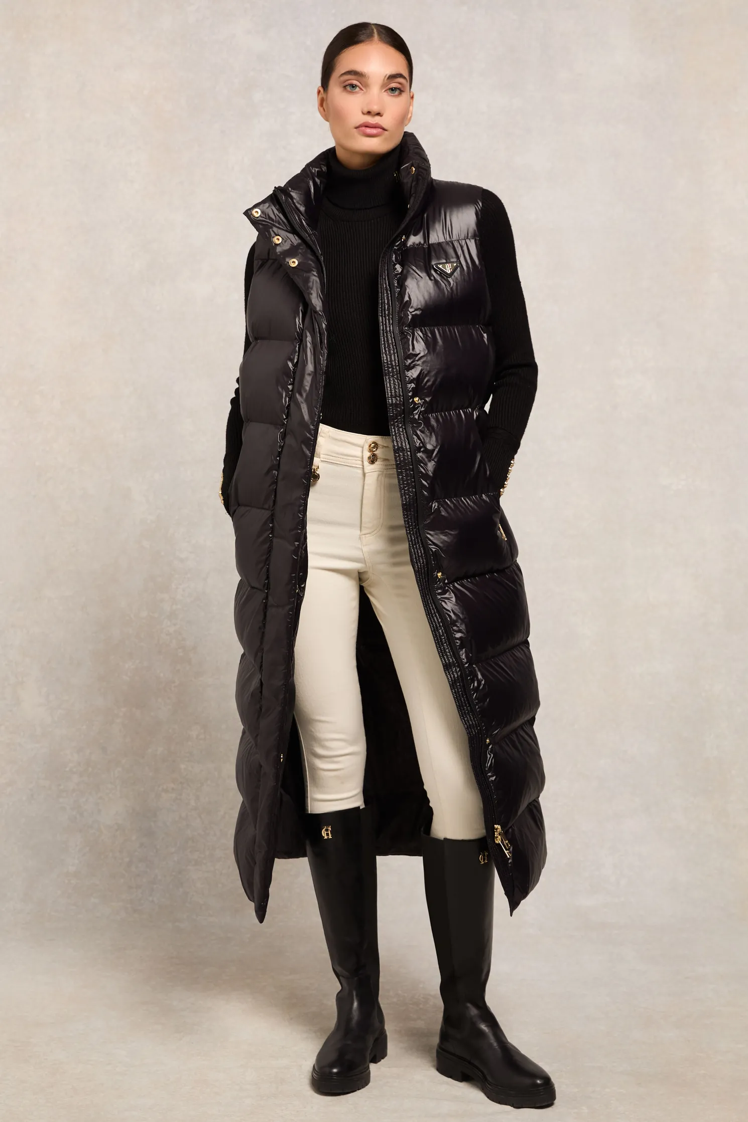 Crawford Longline Gilet (Black)