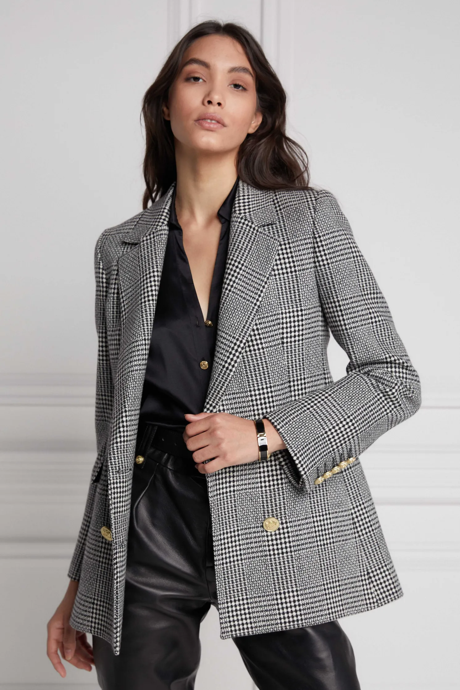 Double Breasted Blazer (Prince of Wales Mono)