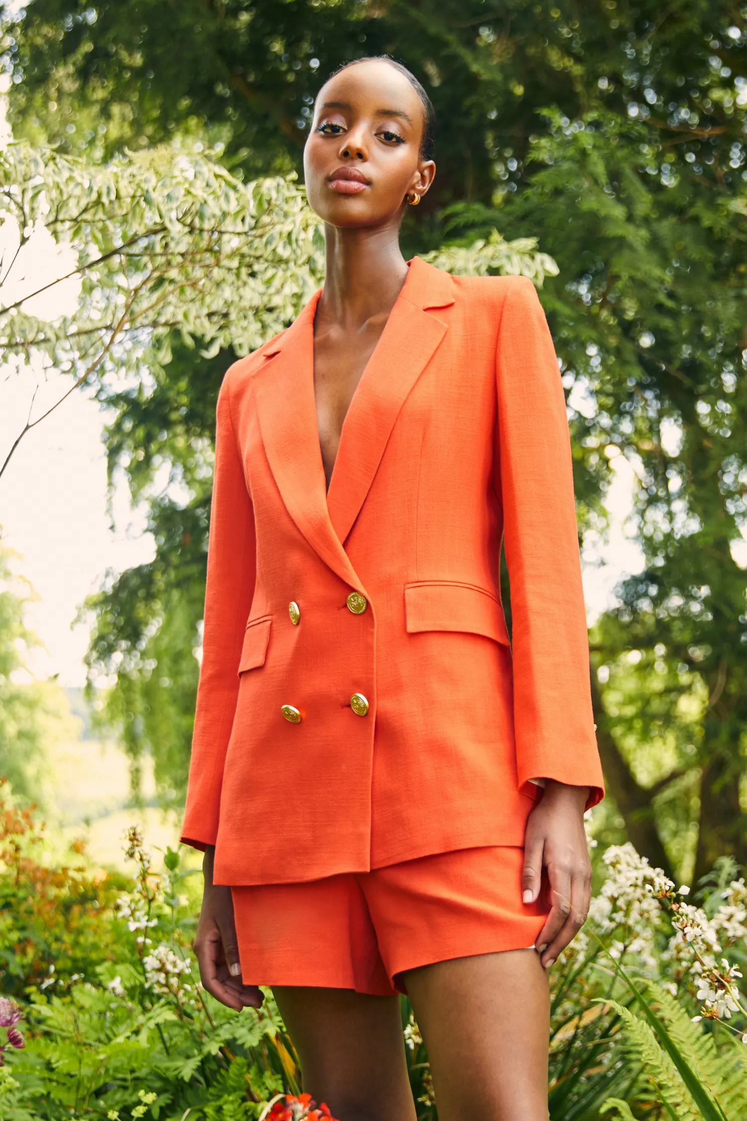 Double Breasted Blazer (Neroli Linen)