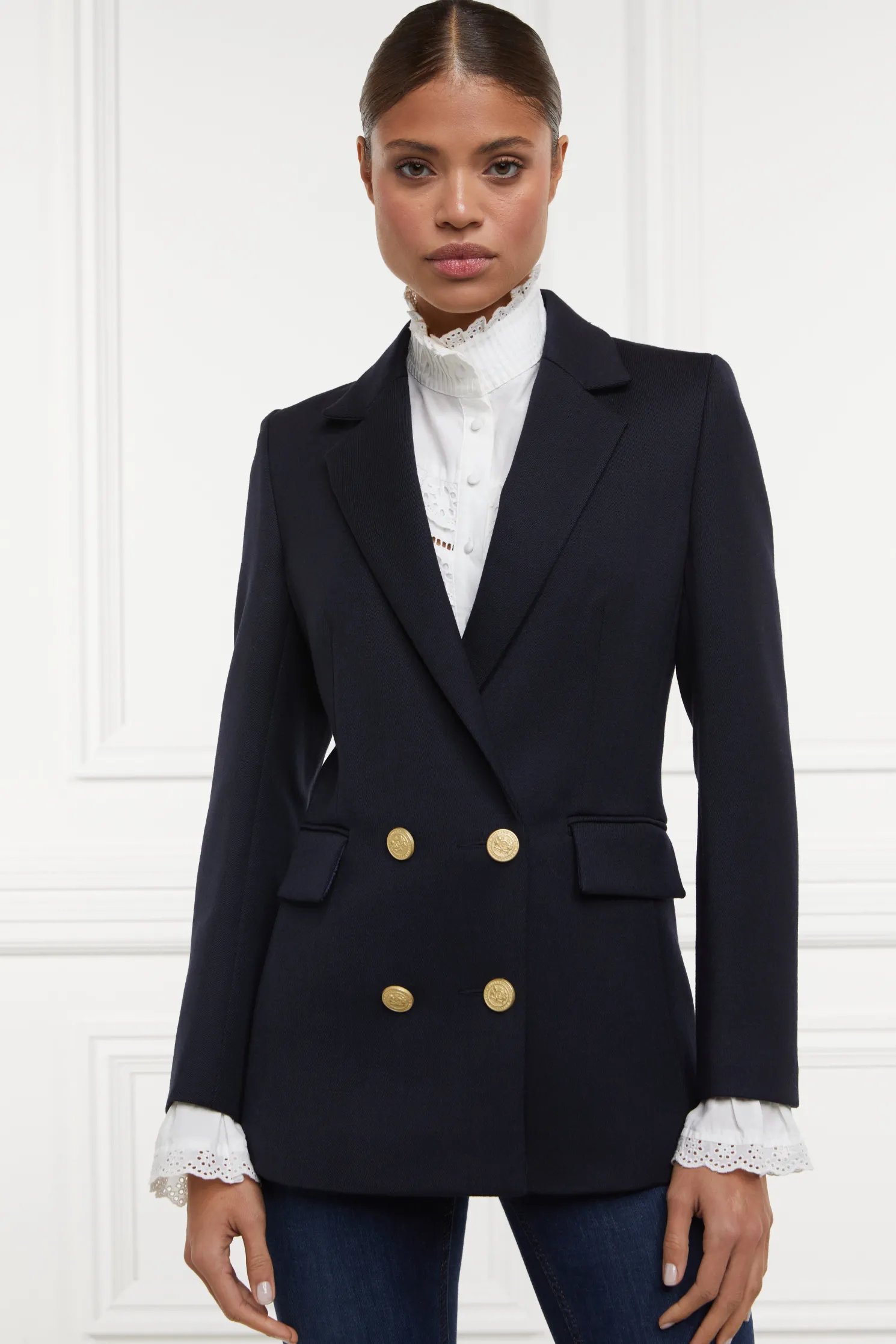 Double Breasted Blazer (Navy Twill)