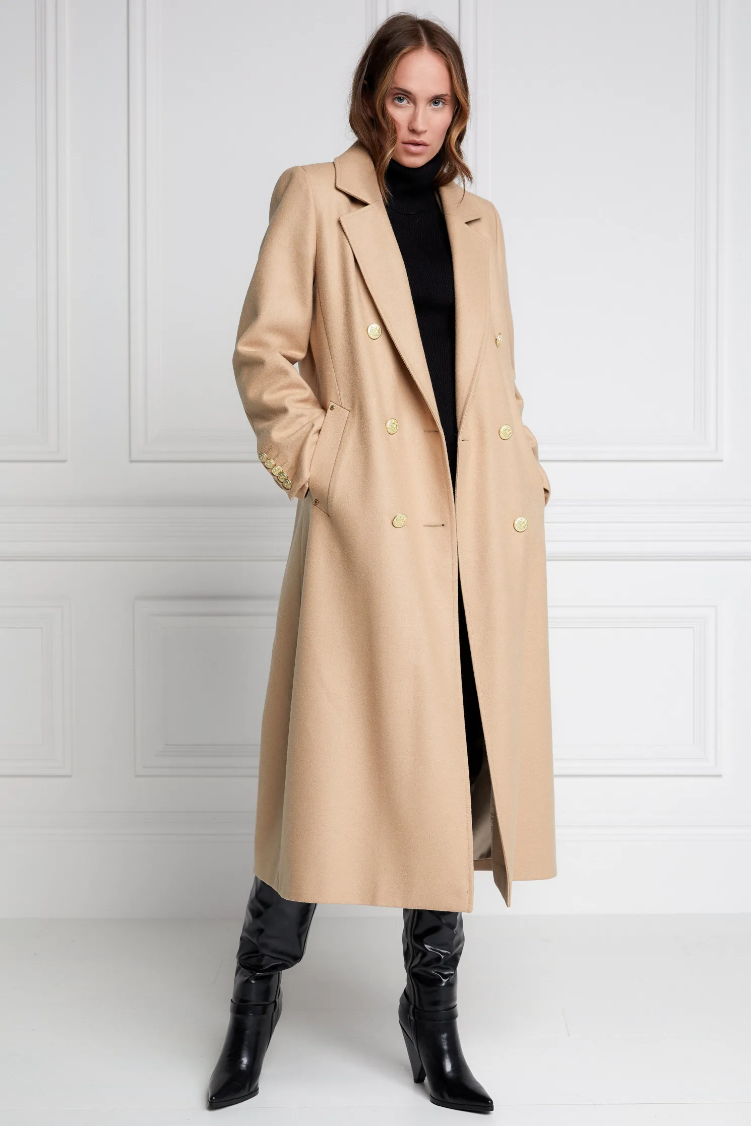 Double Breasted Coat (Camel)