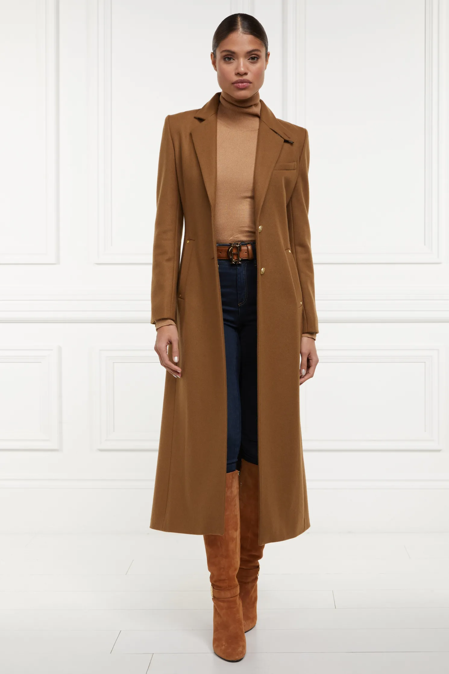 Full Length Regency Coat (Dark Camel)