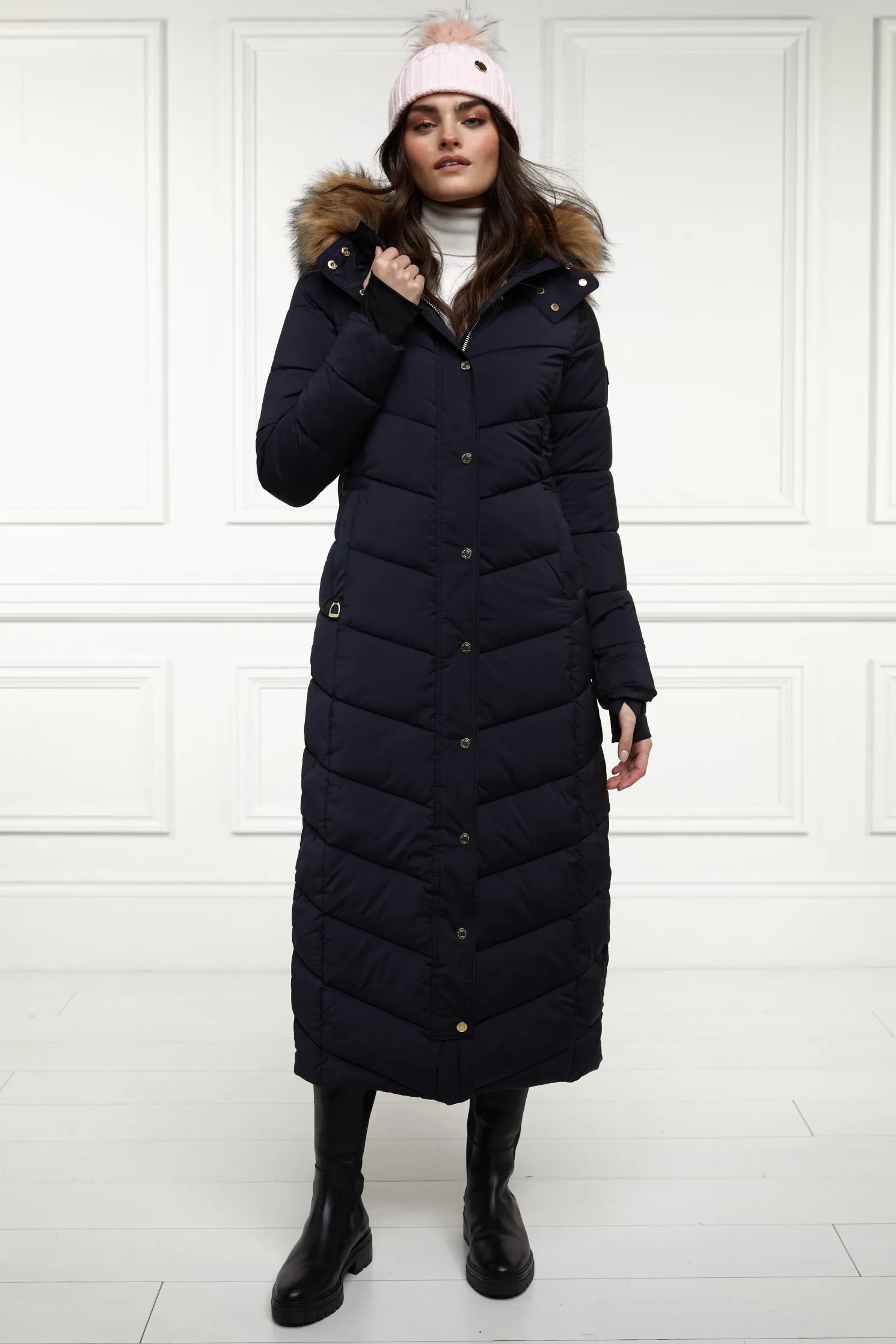 Glacier Full Length Puffer (Ink Navy)