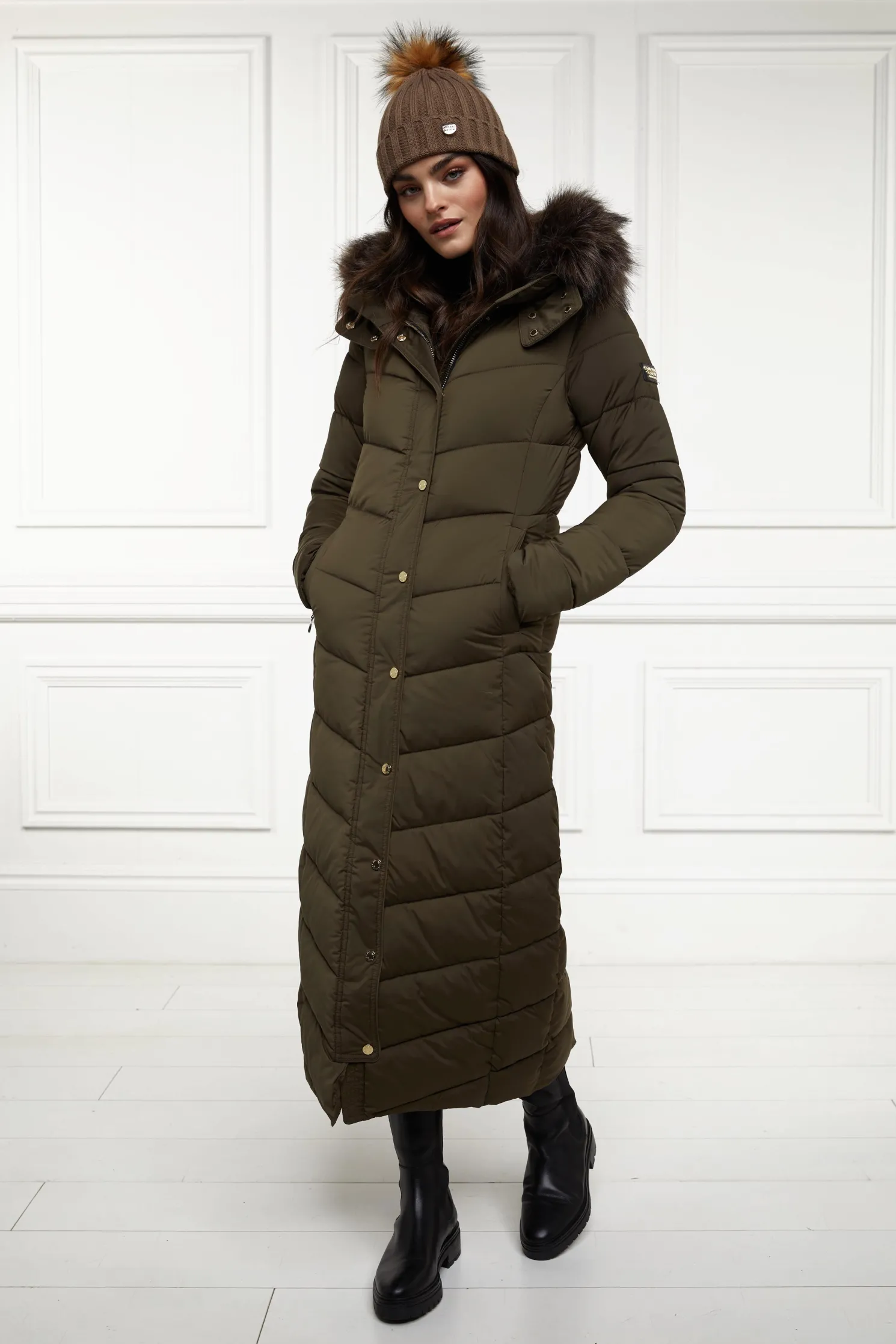 Glacier Full Length Puffer (Khaki)