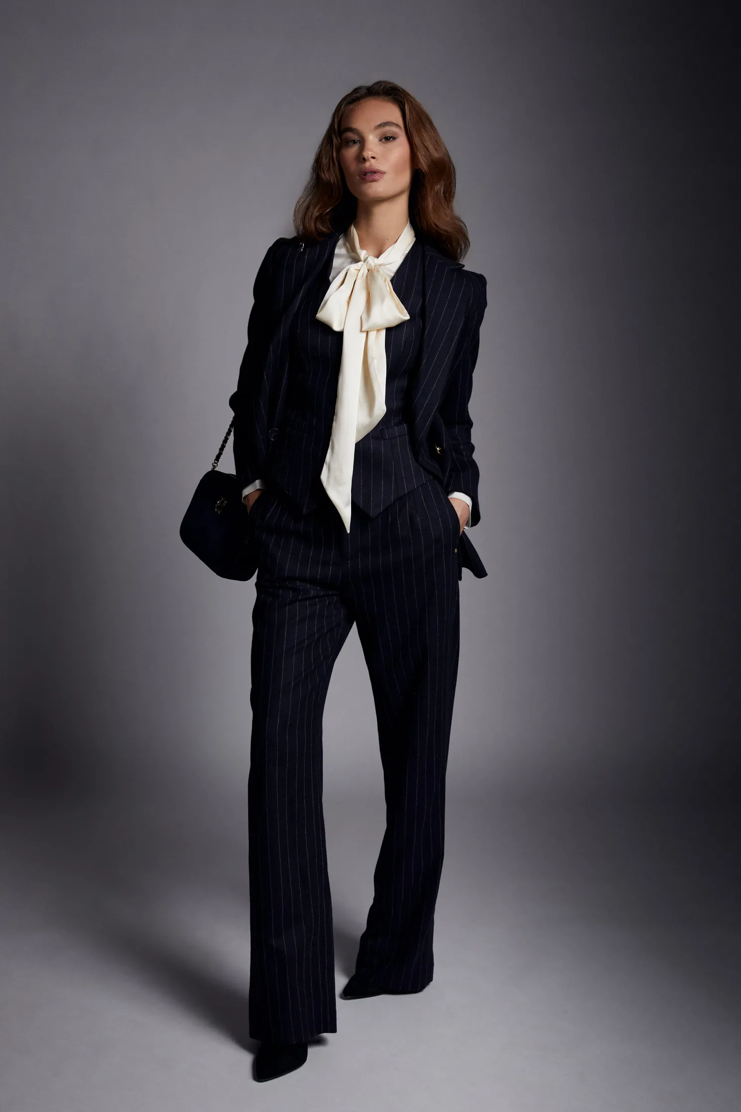 Hampton Waistcoat (Navy Chalk Pinstripe)