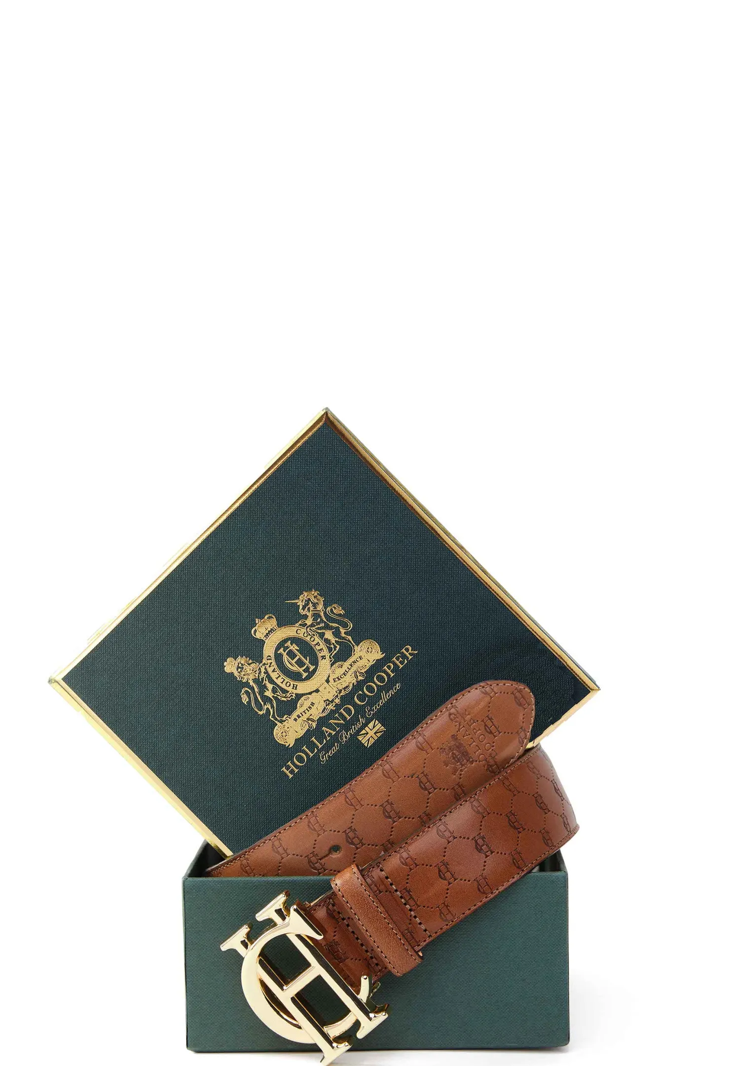 HC Classic Belt (Tan Monogram)