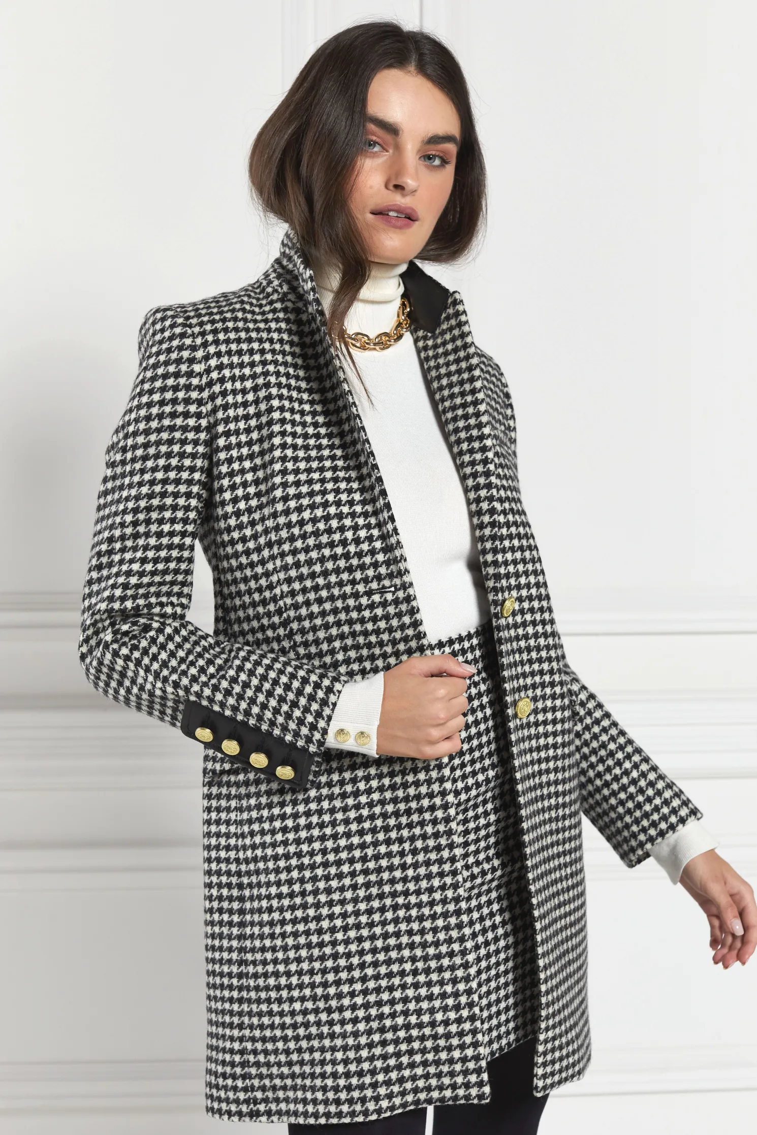 Kempton Coat (Houndstooth)