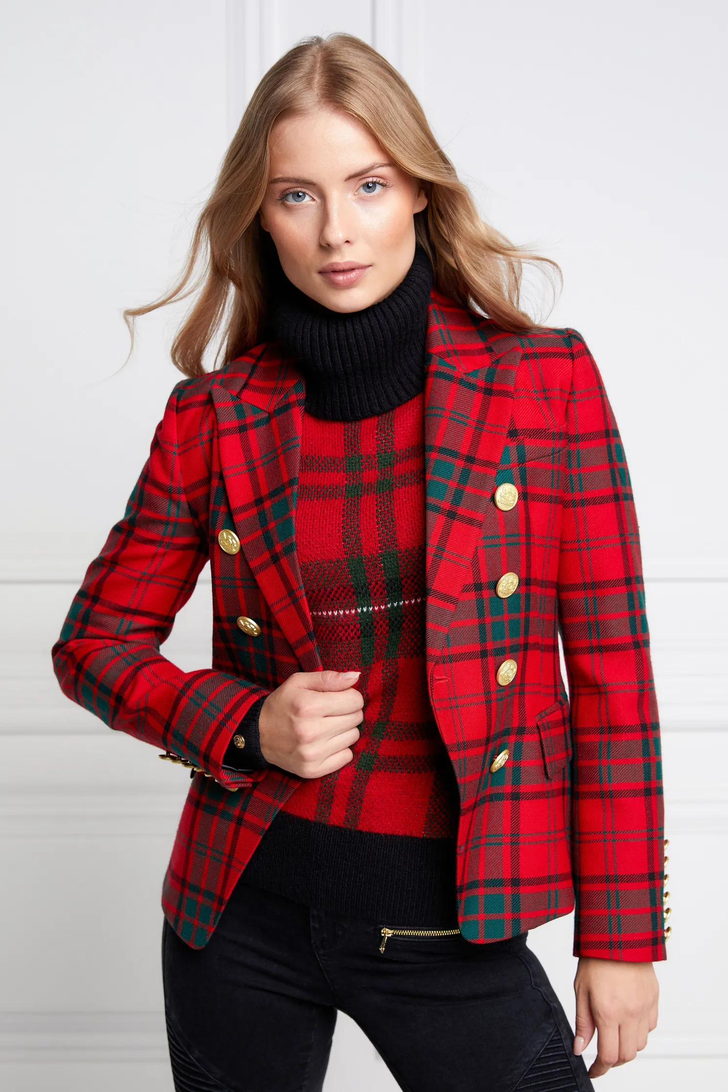 Knightsbridge Blazer (Red Tartan)