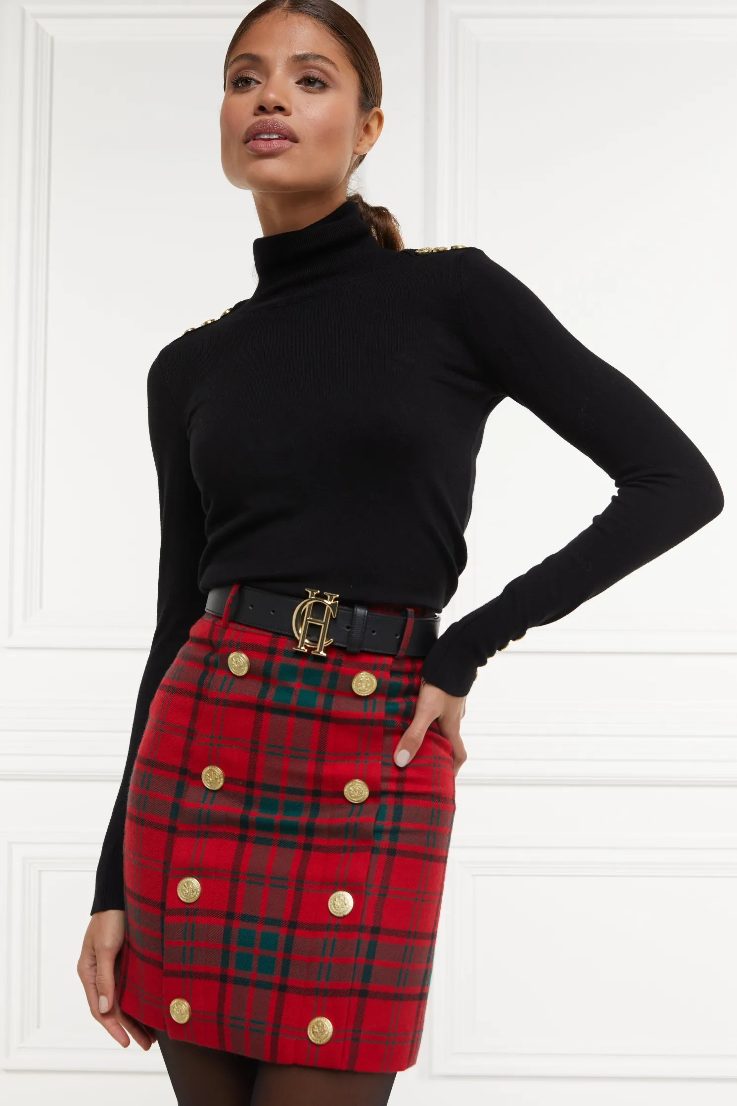Knightsbridge Skirt (Red Tartan)