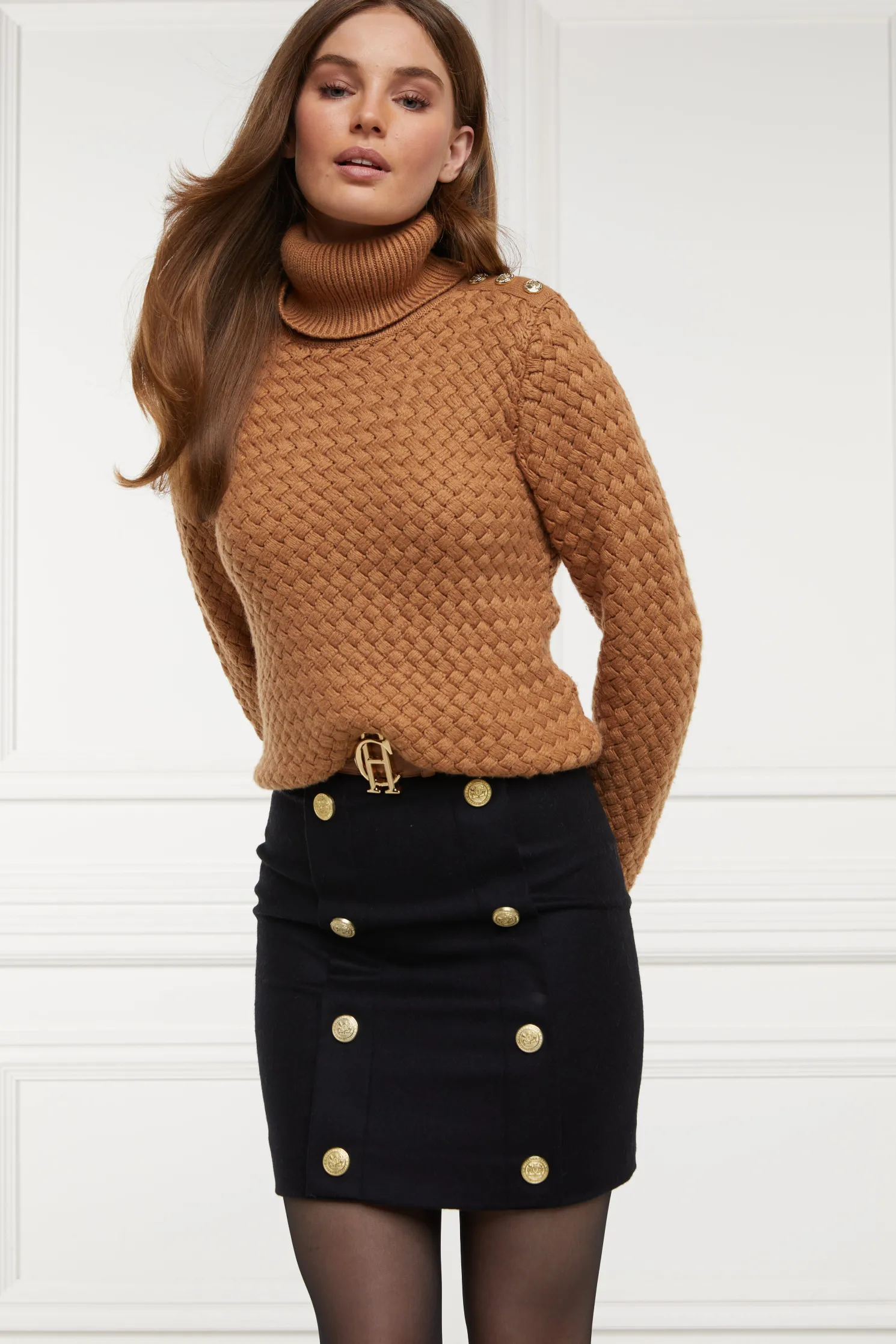 Knightsbridge Skirt (Soft Black Tan)