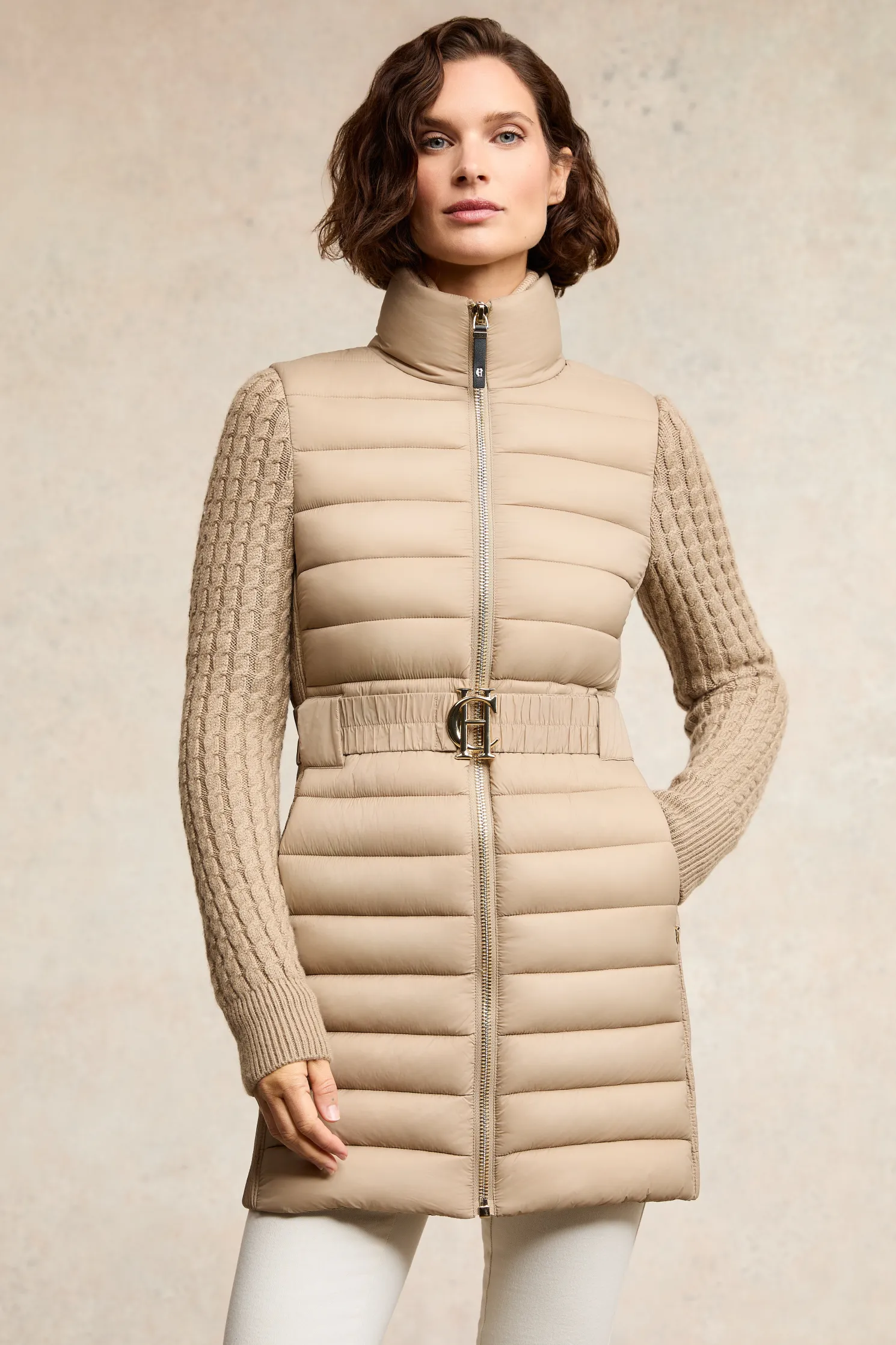 Linfold Hybrid Coat (Champagne)