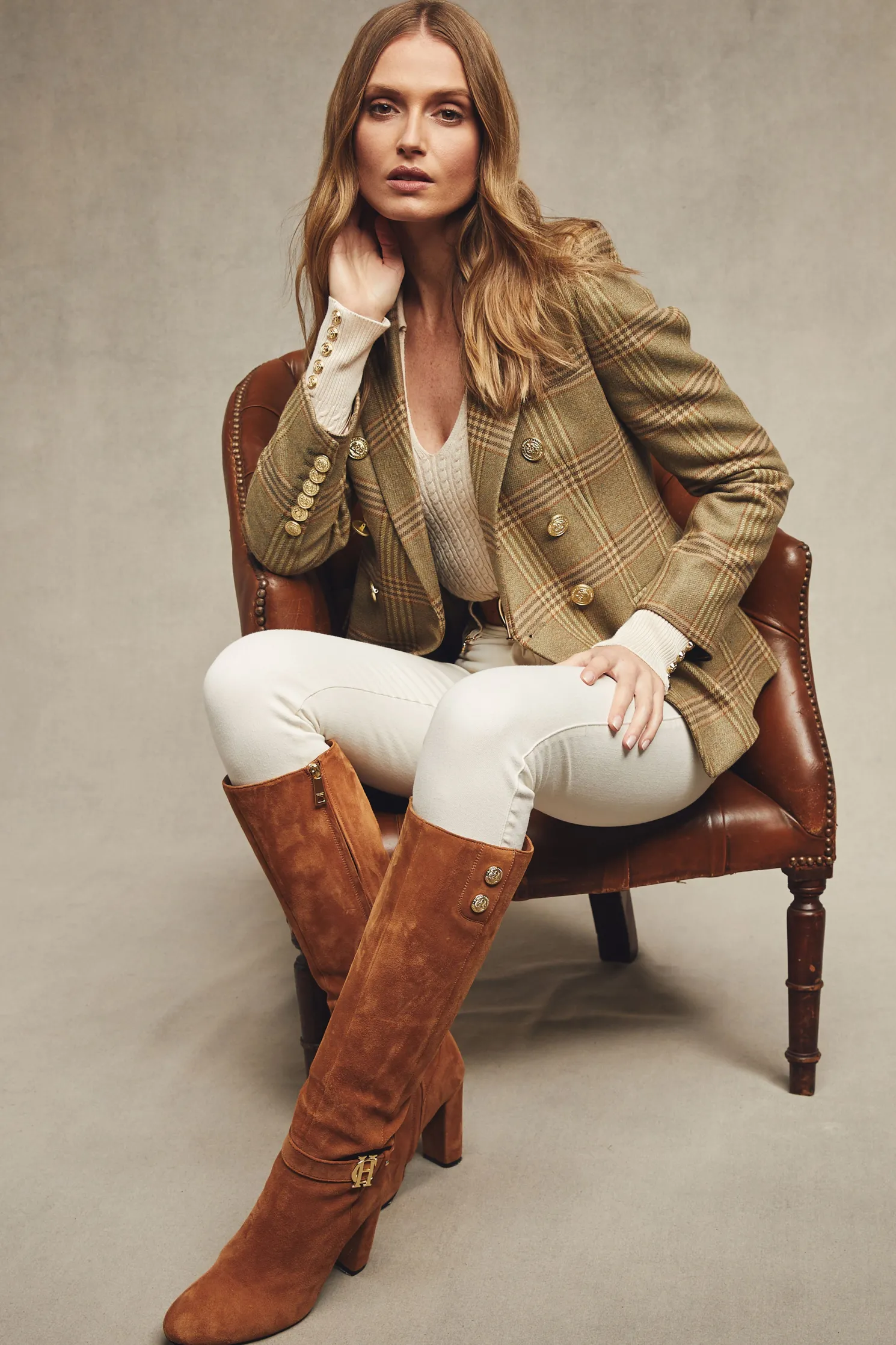 Marlborough Knee Boot (Tan)