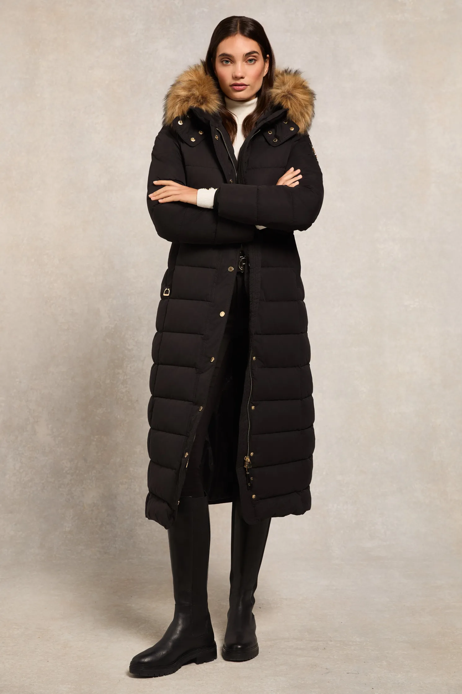 Stoneleigh Longline Coat (Black)