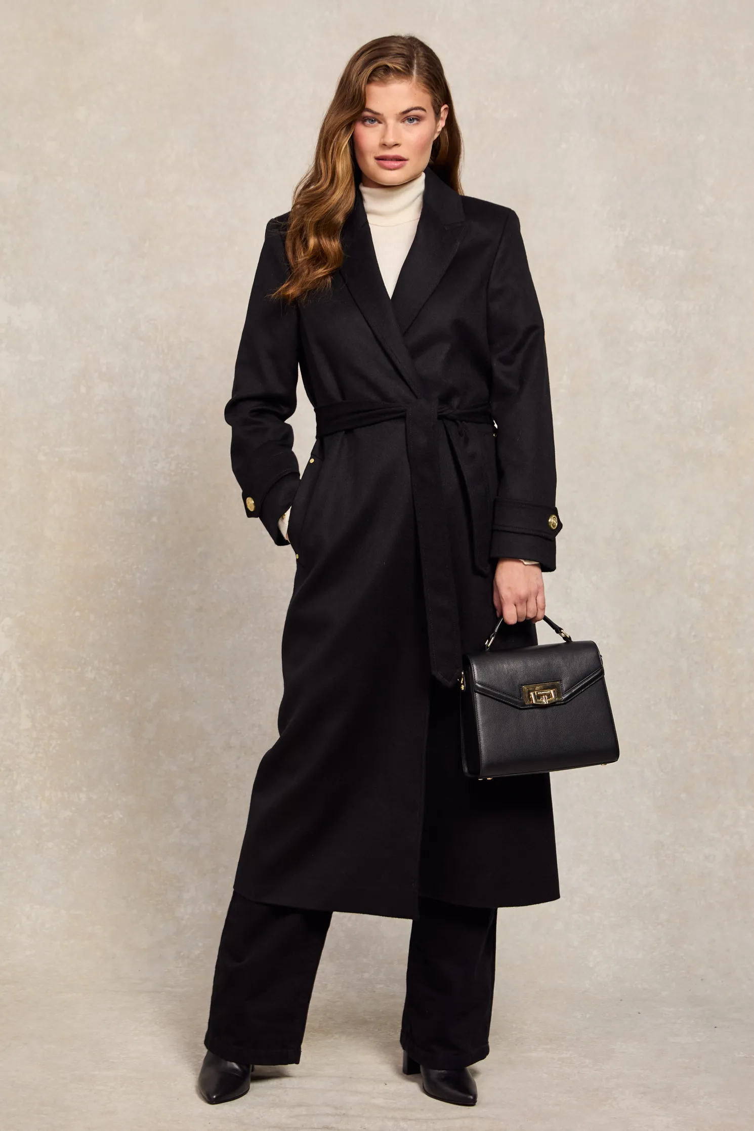 Wrap Coat (Soft Black)